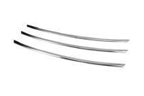 Renault Fluence 2009-2016 Couvre-grille de pare-chocs chromés (2009-2013, inox) photo 3