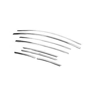 Moulures Supérieures de Vitres Acier Inoxydable (8 pcs) Ford Fiesta 2008-2017 photo 3