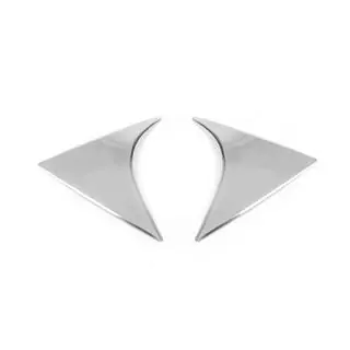 Cache triangle chromé pour couvercle de coffre (inox) photo 3