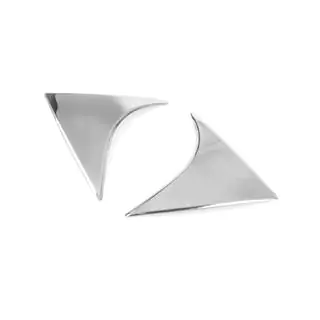 Cache triangle chromé pour couvercle de coffre (inox) photo 4