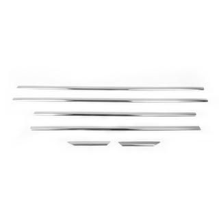 Couvre-moulures de vitres chromés (6 pcs, acier inoxydable) Mercedes C-class W204 2007-2015 photo 3