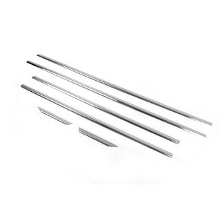 Couvre-moulures de vitres chromés (6 pcs, acier inoxydable) Mercedes C-class W204 2007-2015 photo 4