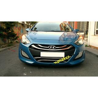 Couvre-grille inférieure type 2 (inox) Hyundai I-30 2012-2017 photo 2