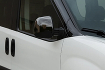 Opel Combo 2012-2018 Coques de Rétroviseurs Chrome Noir (2 pcs, plastique) photo 1