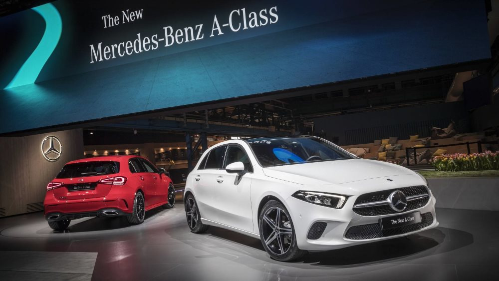 Présentation de la berline Mercedes-Benz A-class de la quatrième génération