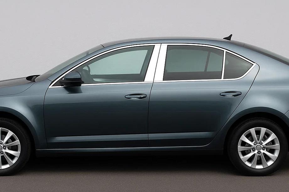 Skoda Octavia III A7 2013-2019 Enjoliveurs de Montants de Porte en Acier Inoxydable (6 pcs) Image