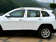 Jeep Cherokee KL 2013- Enjoliveurs de Montants de Portes en Acier Inoxydable photo 1