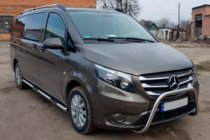 Mercedes Vito/V-class W447 2014- Tubes latéraux 2 pcs, inox d60, empattement long (L3) photo 3