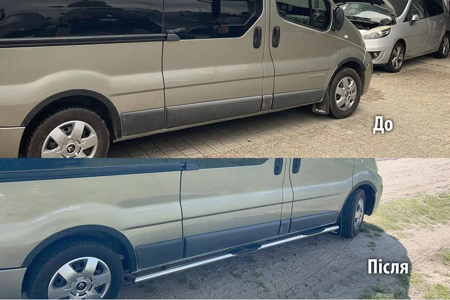 Renault Trafic 2015- Tubes Latéraux (2 pcs, Inox) Image