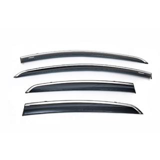 Déflecteurs de vitres avec moulure chromée (4 pcs, Niken) photo 2
