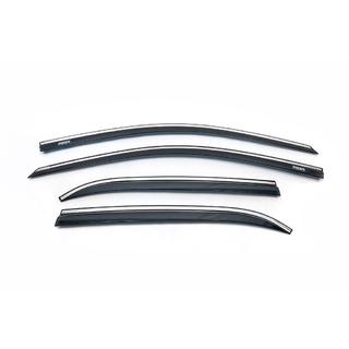 Déflecteurs de vitres avec moulure chromée (4 pcs, Niken) photo 2