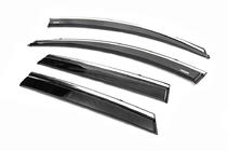 Renault Kadjar 2015-2022 Déflecteurs de vitres avec moulure chromée (4 pcs, Niken) photo 2