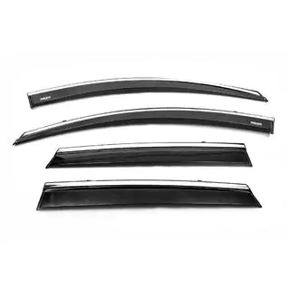 Déflecteurs de vitres avec moulure chromée (4 pcs, Niken) photo 1