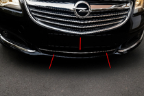 Opel Insignia 2008-2017 Couvre-grille de pare-chocs (inox) photo 1