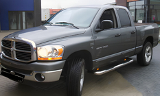 Dodge RAM (DT) 2018– Barres latérales d'angle (2 pcs, inox) photo 1