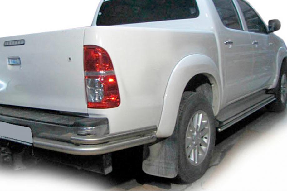 Toyota Hilux 2006-2015 Coins Arriere AK003-Double (Inox) Image