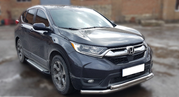 Honda CRV 2017-2022 Pare-buffle Avant ST014 (2016-2019, Inox) photo 2