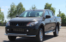 Mitsubishi L200 2015-2024 Pare-buffle Avant ST014 (Inox) photo 2
