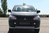 Mitsubishi L200 2015-2024 Pare-buffle Avant ST014 (Inox) photo 1