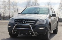 Mercedes ML W164 2005-2011 Pare-buffle WT003 (Inox) photo 4