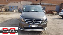 Mercedes Vito/V-class W447 2014- Pare-buffle Avant ST014 (Inox) 60/60 photo 6