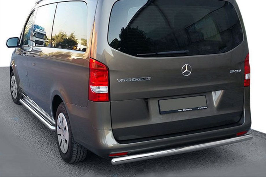 Mercedes Vito/V-class W447 2014- Protection Arrière AK002 (Inox) Image