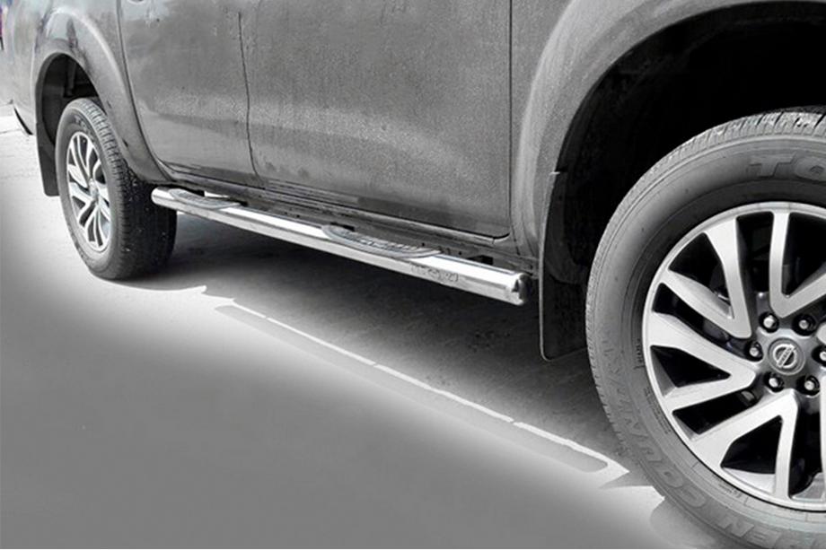 Nissan Navara/NP300 2016- Barres Latérales (2 pcs, Inox) Image
