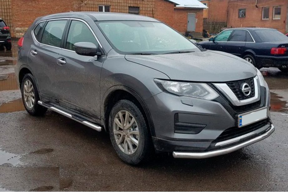Nissan X-trail T32/Rogue 2014-2021 Barres Latérales (2 pcs, Inox) Image