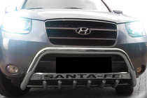 Hyundai Santa Fe 2 2006-2012 Pare-buffle WT004 (Inox) photo 3