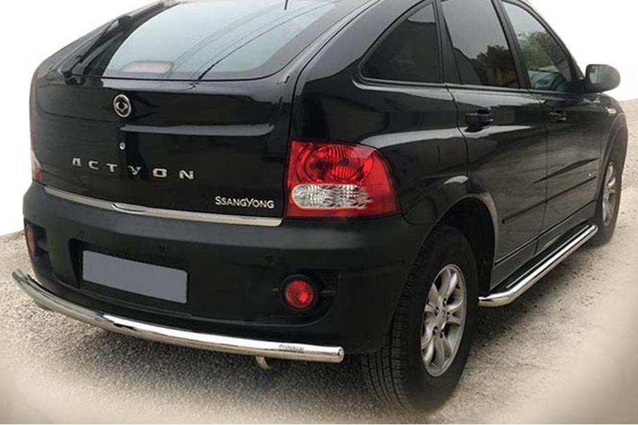 SsangYong Action 2005-2018 Protection Arriere AK002 (Inox) Image