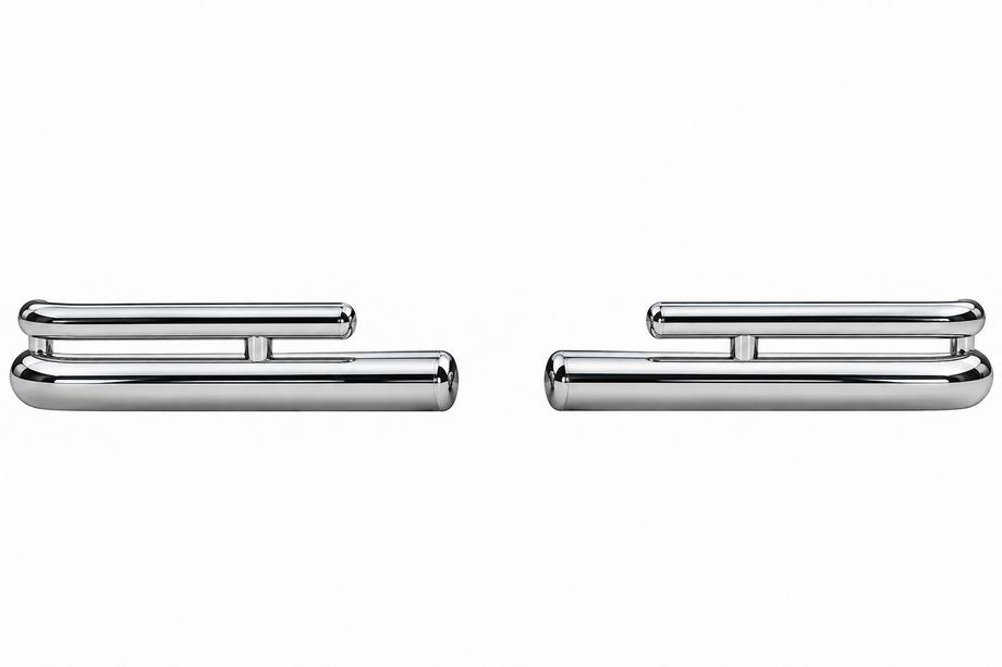 Toyota Land Cruiser Prado 120 2002-2009 Barres d'angle arrières doubles AK003-2 (2 pcs, inox) Photo 5