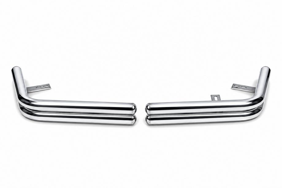 Toyota Land Cruiser Prado 120 2002-2009 Barres d'angle arrières doubles AK003-2 (2 pcs, inox) Photo 6