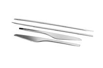 Renault Clio IV 2012-2019 Moulures de porte avec renfoncement (4 pcs, inox) photo 4