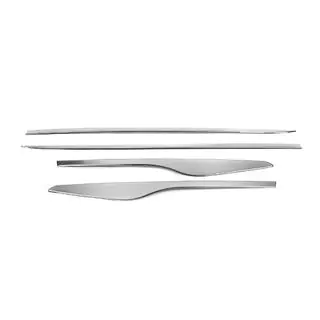 Moulures de porte avec renfoncement (4 pcs, inox) photo 3