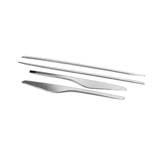Moulures de porte avec renfoncement (4 pcs, inox) photo 4