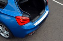 BMW 1 Series F20/F21 2011-2019 Protection de pare-chocs arrière OmsaLine (pour F20, inox) photo 2