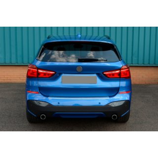Protection de pare-chocs arrière OmsaLine (inox) BMW X1 F48 2015-2022 photo 2