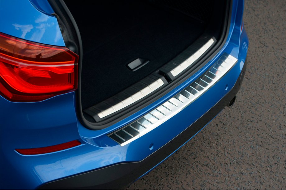 BMW X1 F48 2015-2022 Protection de pare-chocs arrière OmsaLine (inox) Image