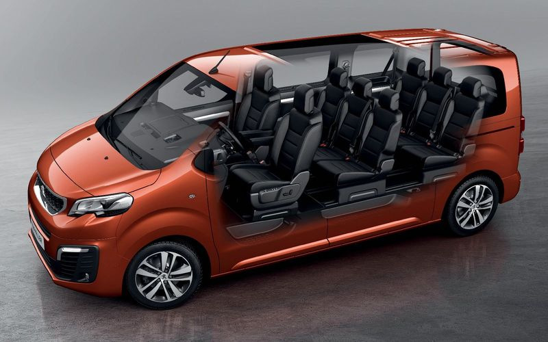 Aperçu mini-fourgonnette Peugeot Traveller