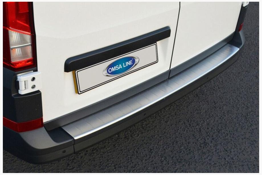 Volkswagen Crafter 2016- Protection de pare-chocs arrière inox (Omsa) Image