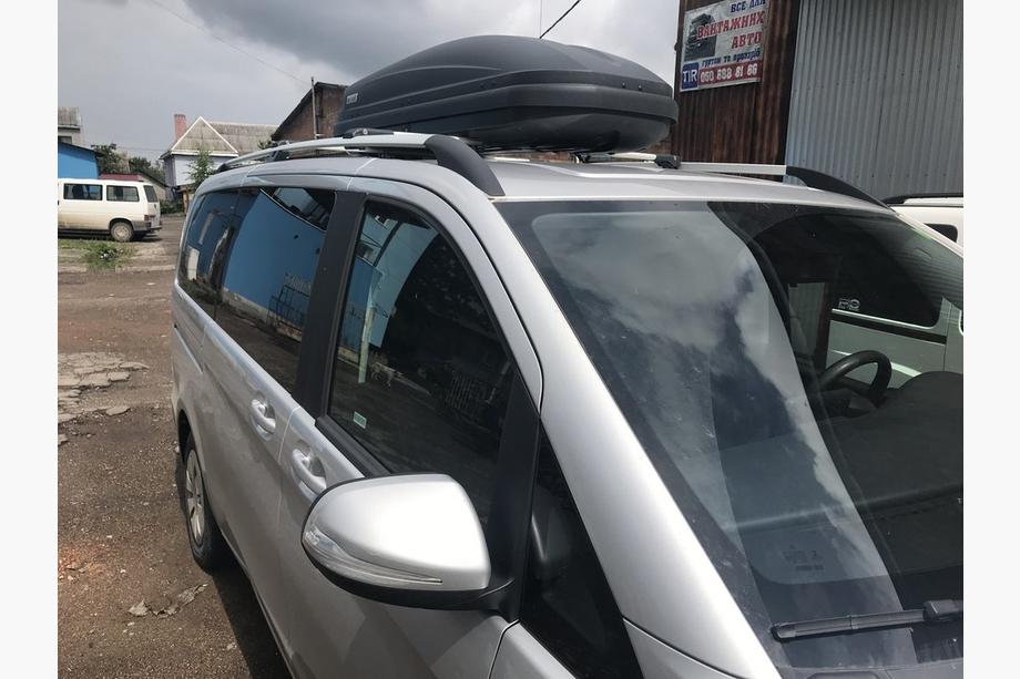 Mercedes Vito/V-class W447 2014- Barres de Toit Chrome CAN Design Original (Pieds Metalliques) Empattement Long (EXTRALONG) Photo 4