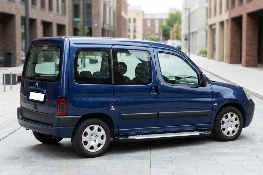 Citroen Berlingo 1996-2008 Marchepieds Latéraux Allmond Grey (2 pcs, Aluminium) Image
