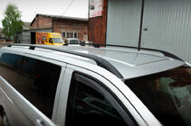 Mercedes Vito/V-class W447 2014- Barres de toit noires CAN Design Original (Pieds metalliques) photo 1