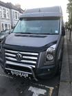 Volkswagen Crafter 2006-2016 Casquette de pare-brise sur cadre V1 (noir brillant, 5mm) photo 3