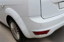 Ford Focus II 2008-2011 Couvre-réflecteurs arrière (2 pcs, inox) photo 1