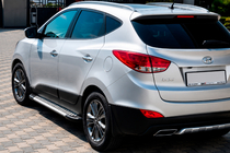 Hyundai IX-35 2010-2015 Marchepieds Latéraux Allmond Grey (2 pcs, Aluminium) photo 1