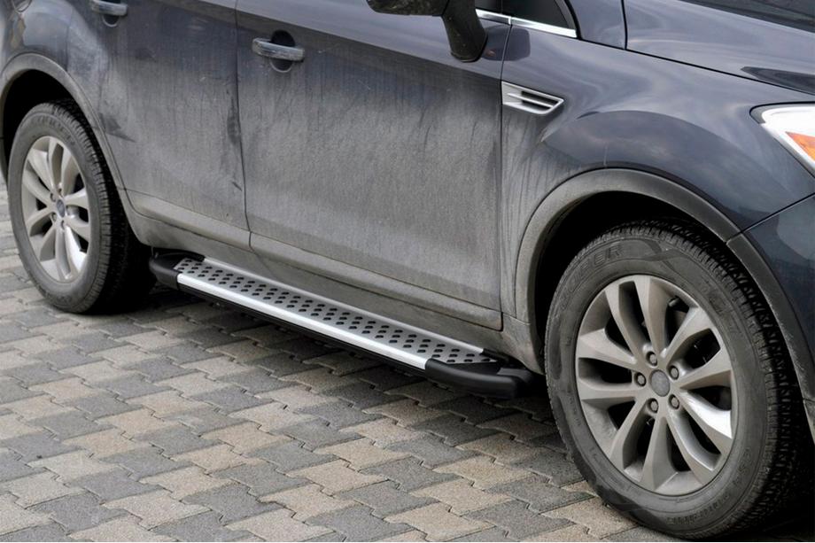 Ford Kuga 2008-2013 Marchepieds Latéraux Allmond Grey (2 pcs, Aluminium) Image