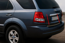 Kia Sorento I BL 2002-2009 Baguette de coffre inox photo 1