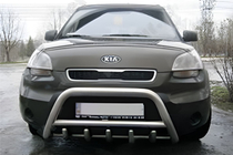 Kia Soul I 2008-2013 Pare-buffle (Inox) photo 2