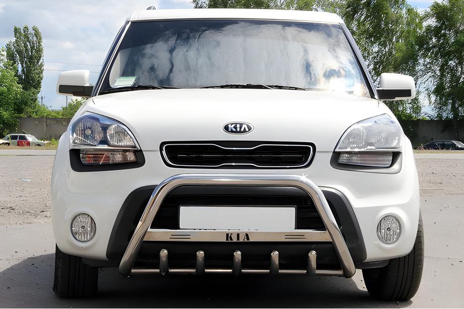 Kia Soul I 2008-2013 Pare-buffle (Inox) Image
